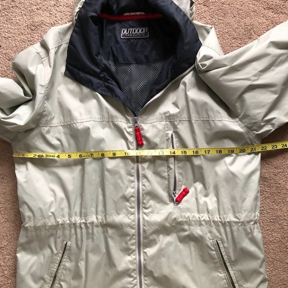 ANGELO LITRICO OUTDOOR ACTIVES MEN'S GRAY WINDBREAKER HOODED JACKET SIZE M DB - Picture 8 of 11